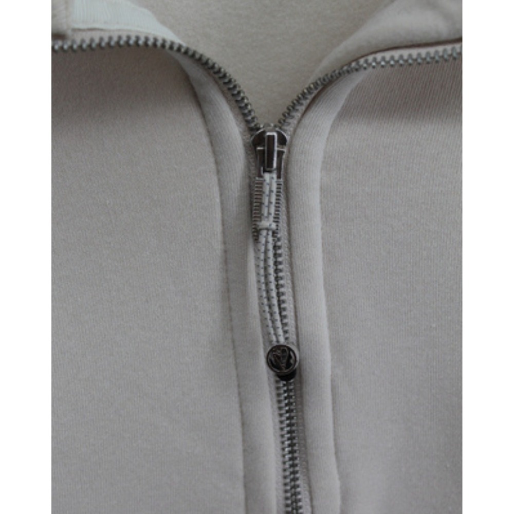 Better Together Cropped Sweatshirt Women L Ivory Fleece Lined Raglan Cozy‎ - Picture 5 of 6
